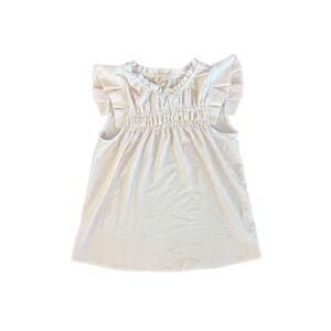 Monteau Cream Ruffled Kids Blouse